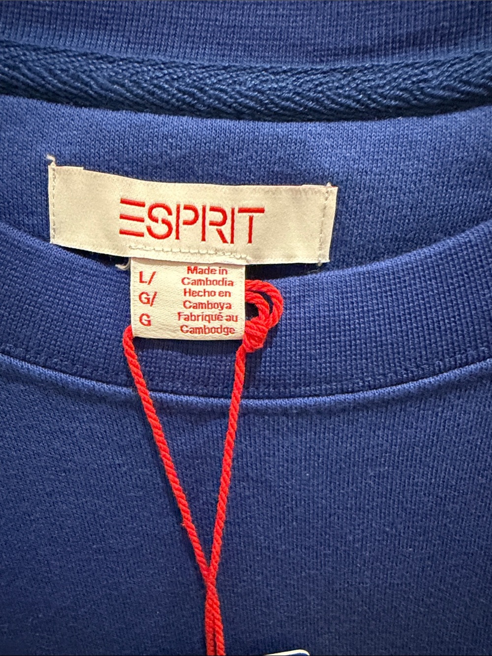 Esprit Women's Crewneck Sweatshirt in Blue - Picture 5 of 5